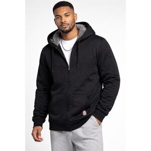 Ecko Unltd Sherpa Lined Full Zip Hoodie Black XL NWT Quilted Warm Streetwear